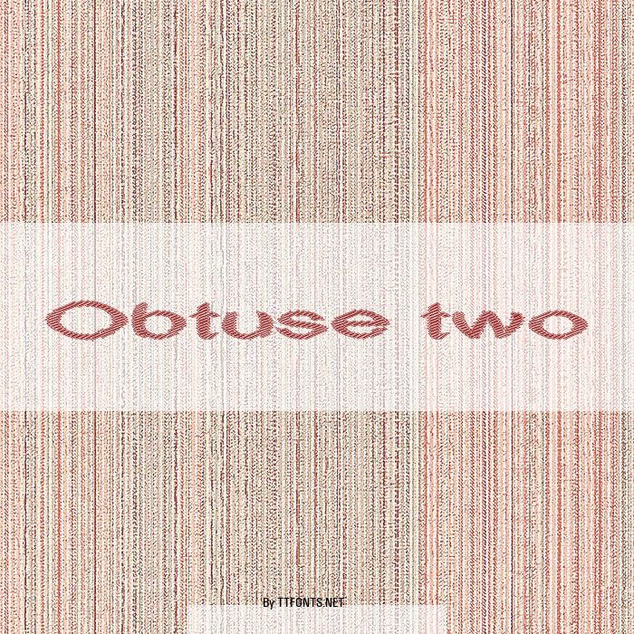 Obtuse two example